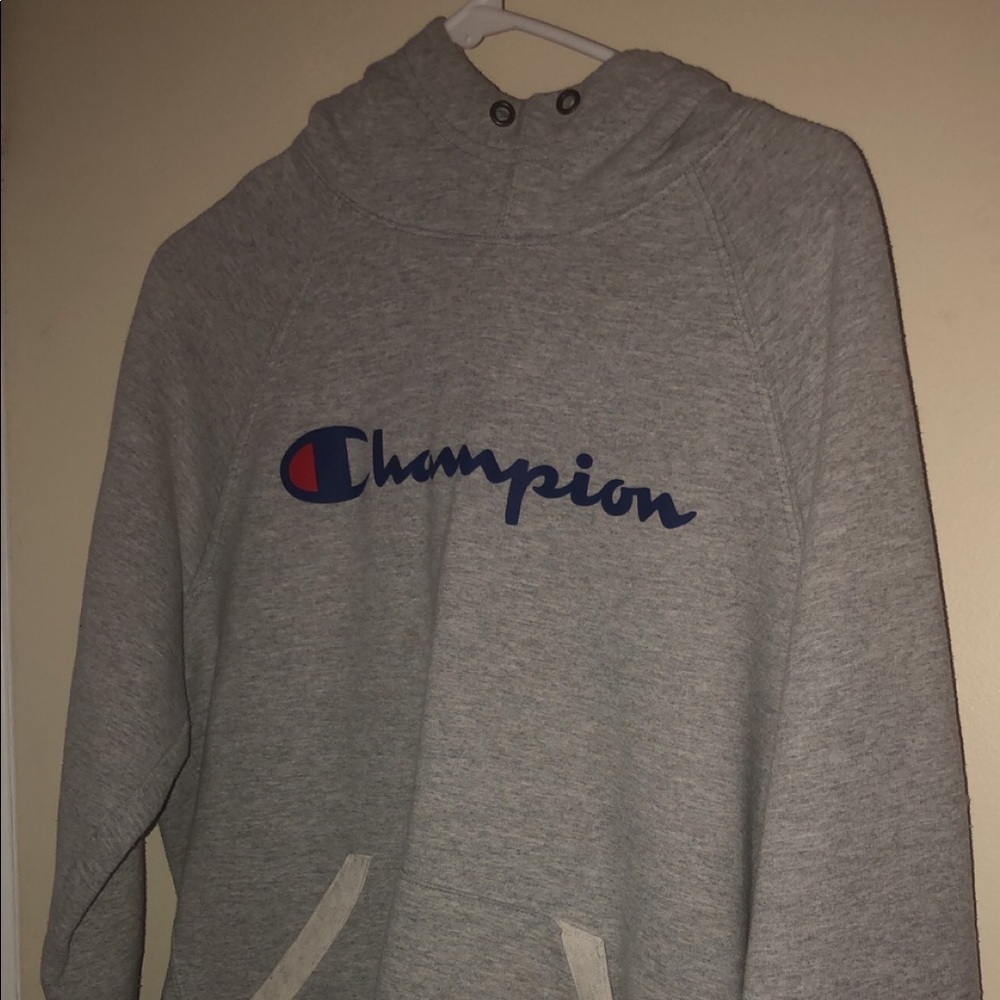 Grey champion hoodie